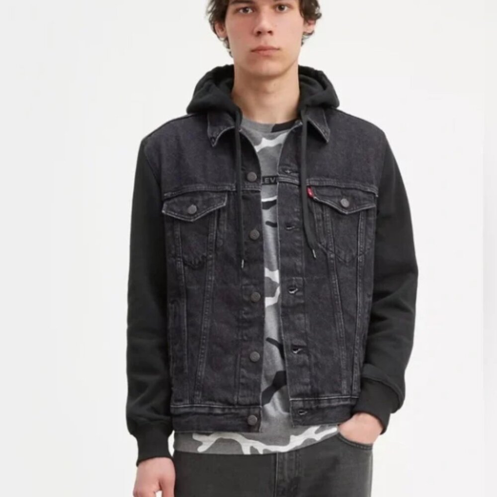Levi's Hybrid Hooded Denim Trucker Jean Jacket
